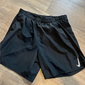 Nike Men’s Black Athletic Shorts with Reflective Swoosh